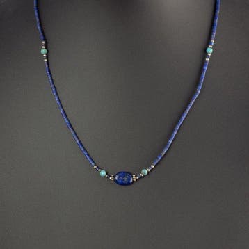 Het oude Egypte, Grieks-Romeinse periode Ketting met lapis