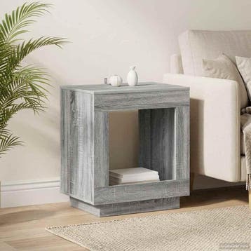 vidaXL Bijzettafel Grijs sonoma 60 x 40 x 65 cm Bewerkt hout, Huis en Inrichting, Tafels | Bijzettafels, Verzenden, Nieuw