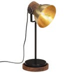 vidaXL Bureaulamp 25 W E27 17x17x50 cm antiek messingkleurig, Verzenden
