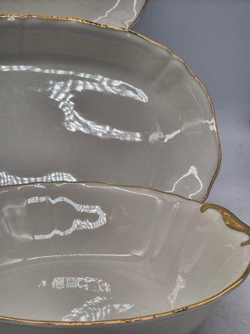 Harnas (3) - Bavaria – serveerset met gouden rand –, Antiek en Kunst