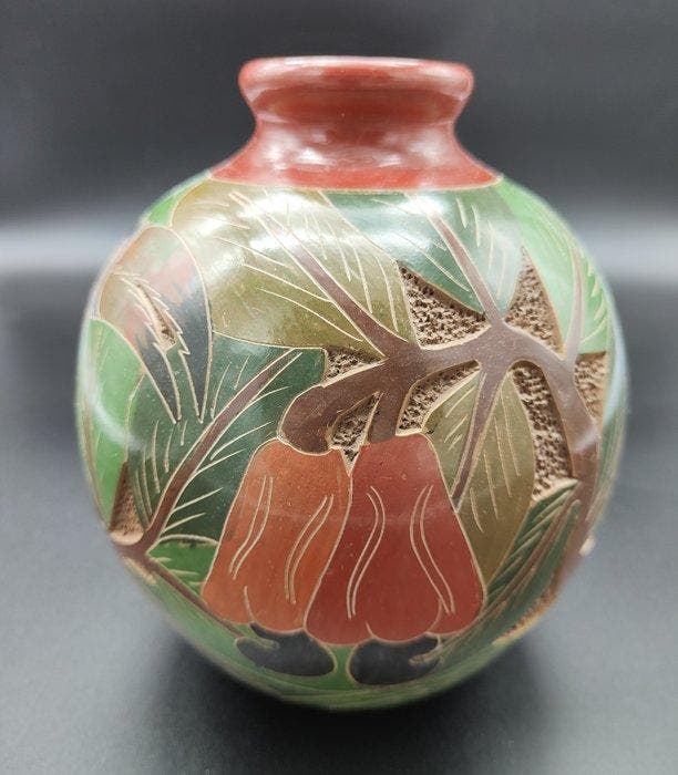 Tribu Boruca Costa Rica - Vaas - modder, Antiek en Kunst, Curiosa en Brocante