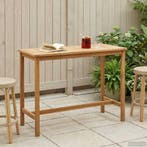 vidaXL Bartafel Naturel 150 x 75 x 105 cm Massief Teakhout, Verzenden, Nieuw
