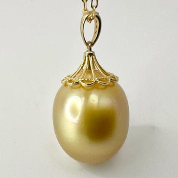 Sans prix de réserve - Pendentif - 18 carats Or jaune Perle