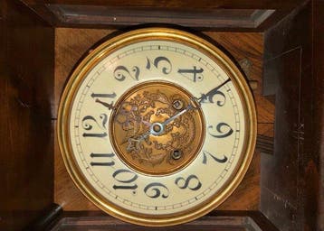 Regulateur, Weense regulateur - kinzle - Hout - 1850-1900 -, Antiek en Kunst