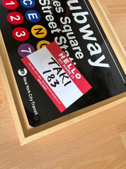 Taki 183 (1954) - METRO - My name is, Antiek en Kunst, Kunst | Designobjecten