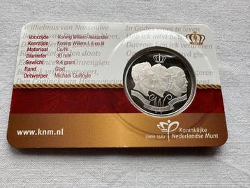 Nederland. Penning 2013 Willemspenning in coincard (Zonder, Postzegels en Munten, Munten | Nederland