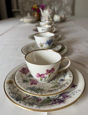 Krautheim - Koffieservies voor 6 (6) - Wiesengrund und