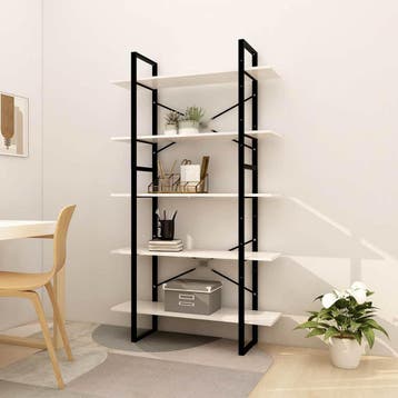 vidaXL Boekenkast met 5 schappen 100x30x175 cm grenenhout, Verzenden, Nieuw