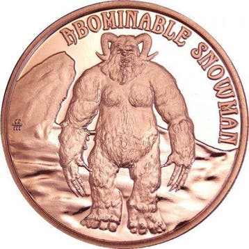 Verenigde Staten. 20 x 1 oz Cryptid Creatures Abominable