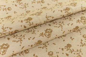 Panama-stof in katoenmix met beige achtergrond en beige