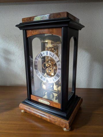 Horloge de table - Franz Hermle und Sohn - - Bronze -, Antiek en Kunst, Antiek | Klokken