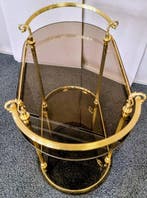 Chariot de service - Laiton, Verre - Oval et Nobel