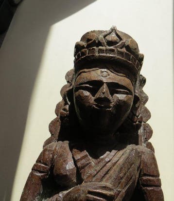 Tempelsculptuur Rajasthan 18e/19e eeuw. - Hout - India - 19e
