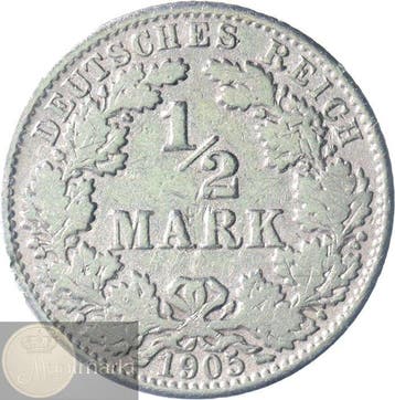 Duitsland - Duitse rijk. Lot van 12 verschillende ½ Mark