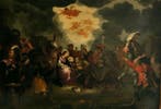 Flämische schule (XVII) - Anbetung der Heiligen Drei Könige, Antiek en Kunst