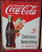 Collectie merkartikelen - Plaques - coca cola
