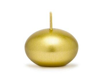 Drijfkaarsen Goud 4cm 50st, Verzenden, Nieuw