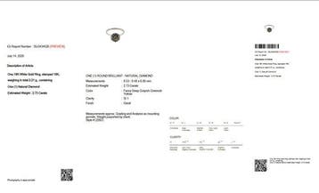 Zonder minimumprijs - Ring - 18 karaat Witgoud - 2.73ct. tw., Nieuw