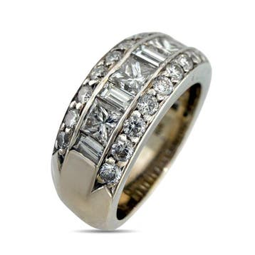 Bague - 18 carats Bague exclusive en or blanc 18 carats,, Bijoux, Sacs & Beauté