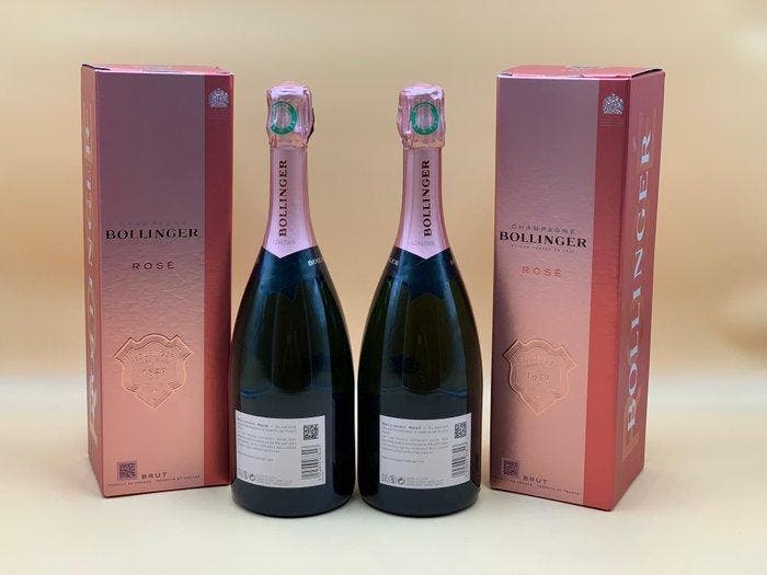 Bollinger - Champagne Rosé - 2 Flessen (0.75 liter), Verzamelen, Wijnen