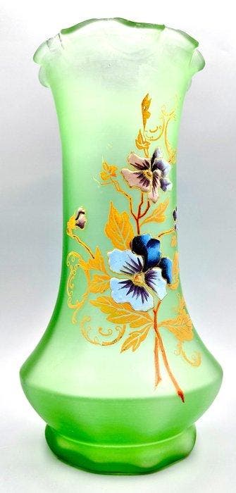 LEGRAS (1839-1916) - Vase - Rare Vase Art Nouveau satiné à