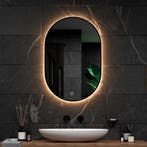 2dekans | Mirlux Badkamerspiegel Ovaal 90x60 cm – LED, Ophalen of Verzenden, Nieuw