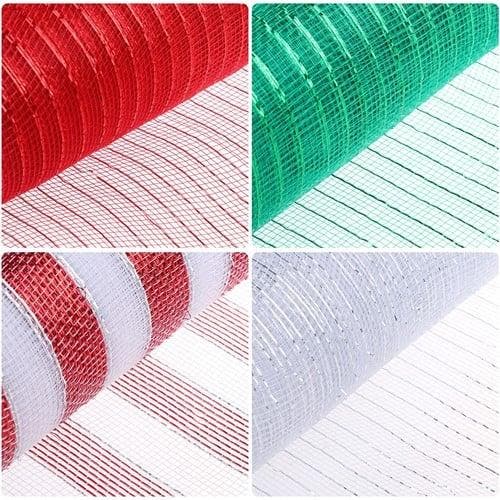 Decomesh metallic groen draad 26 cm rol 9 meter voor kransen, Huis en Inrichting, Woonaccessoires | Kunstplanten en Kunstbloemen