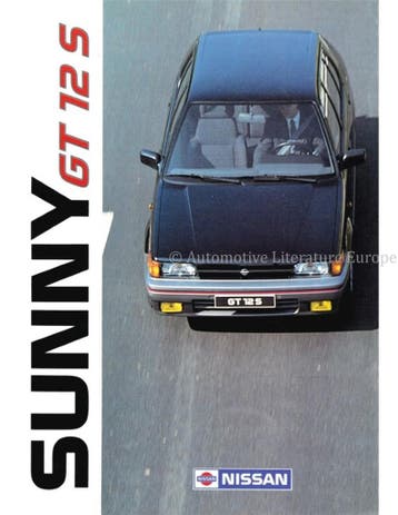 1987 NISSAN SUNNY GT 12 S BROCHURE FRANS, Nieuw