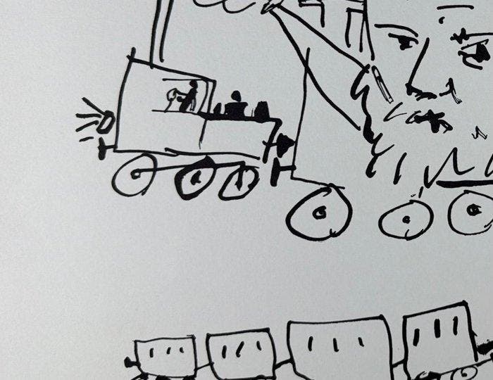 Pablo Picasso (1881-1973) - Le Train, Antiek en Kunst, Antiek | Overige Antiek