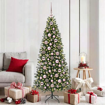 vidaXL Kerstbal Set 120 st 300 LEDs Warmwit Ø 6 cm, Verzenden