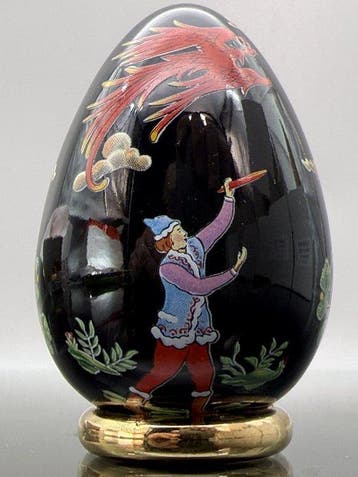 Fabergé ei - Schatkist van eieren<br>Russisch Vuurvogel-ei -