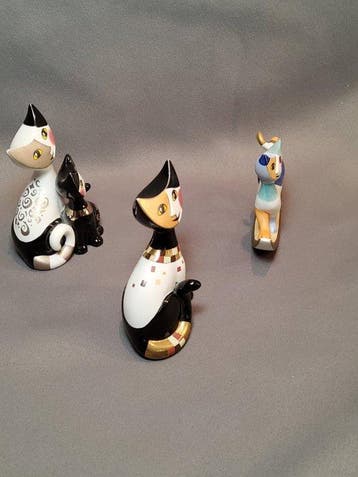 Goebel - Beeldje - Rosina Wachtmeister Katzenfigurinen Set