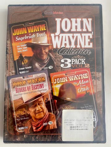 JOHN WAYNE COLLECTION 3 PACK VOL 2 SAGEBRUSH TRAIL / RIDERS, Gebruikt