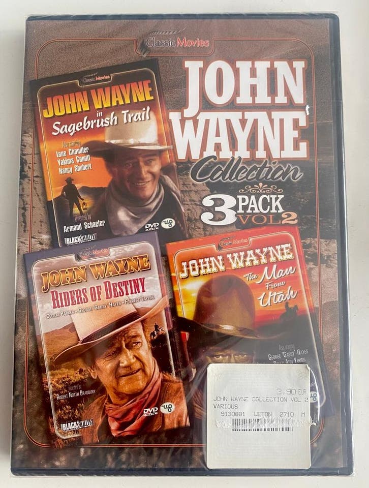 JOHN WAYNE COLLECTION 3 PACK VOL 2 SAGEBRUSH TRAIL / RIDERS, Cd's en Dvd's, Dvd's | Overige Dvd's, Gebruikt