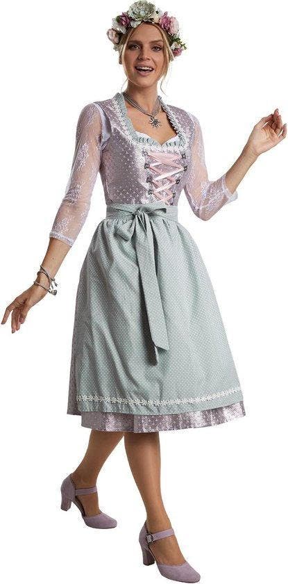 2dekans | Dressforfun Midi-Dirndl Oberammergau model 2 XL -, Kinderen en Baby's, Carnavalskleding en Verkleedspullen, Ophalen of Verzenden