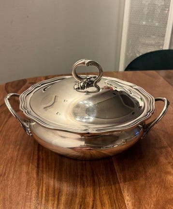 Kookpan - Metaal, Zilver - verzilverd pot