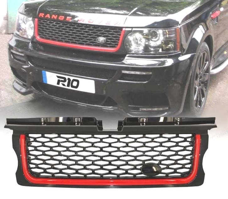 Calandre Noir Red Edition Pour Range Rover Sport 05-09, Autos : Pièces & Accessoires, Carrosserie & Tôlerie, Envoi