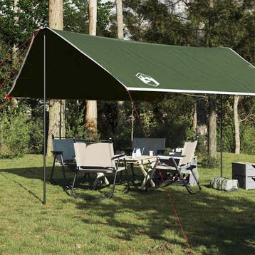 vidaXL Kampeerluifel waterdicht 430x380x210 cm groen, Caravans en Kamperen, Verzenden, Nieuw