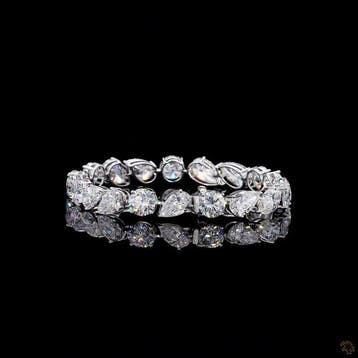 Armband - 14 karaat Witgoud - 21.94ct. tw. Diamant, Nieuw