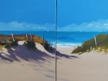 Maillet (1965) - Ré, entre sable et dunes - Diptyque