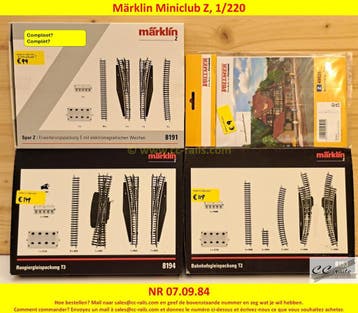 Märklin Miniclub Z, 1/220, Ophalen of Verzenden