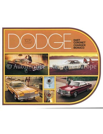 1975 DODGE DART, CORONET, CHARGER, MONACO BROCHURE ENGELS, Ophalen of Verzenden, Nieuw
