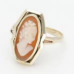 Ring - 14 karaat Geel goud - Camee, Nieuw