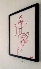 Liesens - Silence is golden (Handpainted on canvas met