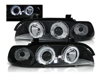 Angel Eyes koplampen Black geschikt voor BMW E39, Auto-onderdelen, Verzenden, Nieuw, BMW