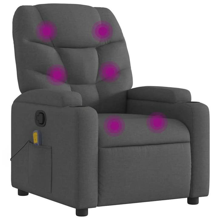 Massagestoel donkergrijs | Retour Deal | 41% KORTING, Huis en Inrichting, Zetels | Zetels, Nieuw, Verzenden