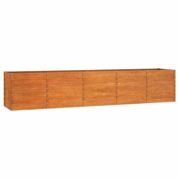 Cortenstaal Plantenbak 4m | Retour Deal | Sla nu je slag!, 100 cm of meer, Zo goed als nieuw, Metaal, 60 cm of meer