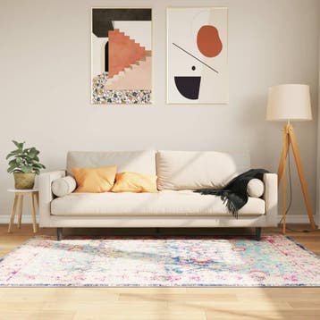 vidaXL Vloerkleed wasbaar 120x180 cm meerkleurig, Verzenden