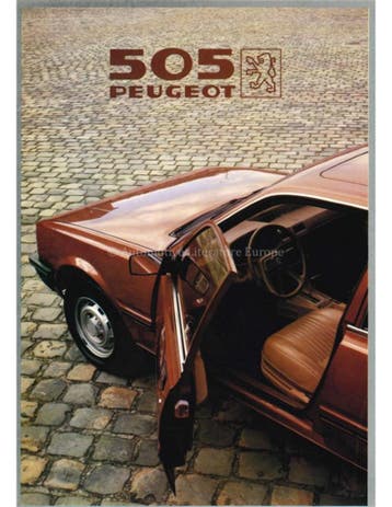 1982 PEUGEOT 505 BROCHURE NEDERLANDS, Nieuw