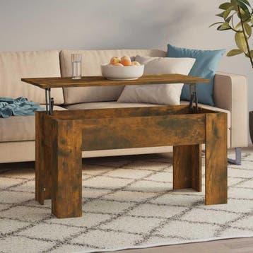vidaXL Salontafel 101x49x52 cm bewerkt hout gerookt, Verzenden, Nieuw
